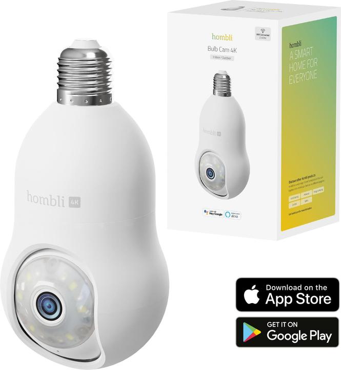 Actual product image Hombli Bulb Cam (3840 x 2160 pixels)