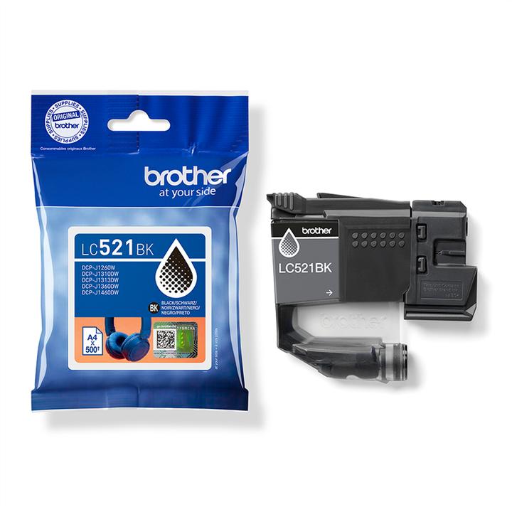 Productafbeelding Brother LC521BK originele inktcartridge - zwart (BK)