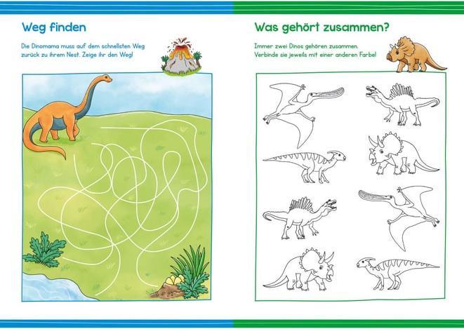 Actual product image Tessloff Painting and puzzles for kindergarten children. Dinosaurs