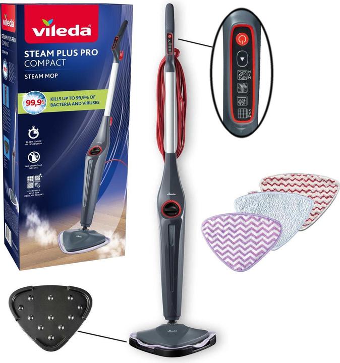 Produktbild Vileda Steam Plus Pro Kompakt-Dampfreiniger (1500 W)