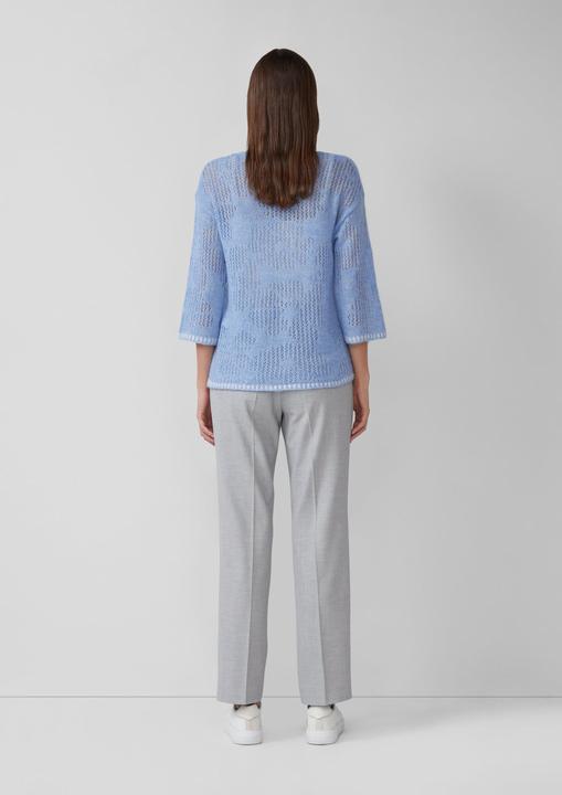 Produktbild s.Oliver Strickpullover Semitransparenter Pullover aus Alpakamix (32)