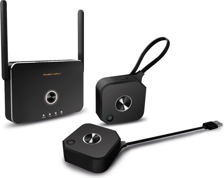 EZCast Pro Quattropod mini Standard 2x Zender 1x Ontvanger - (2x T02, 1 x R01) Kabelloses (30 m)