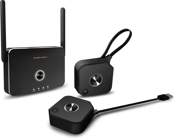 EZCast Pro Quattropod mini Standard 2x Zender 1x Ontvanger - (2x T02, 1 x R01) Kabelloses (30 m)