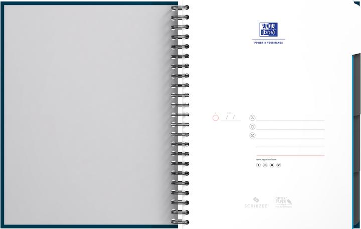 Image du produit Oxford Livre européen (A4, Quadrillé, Couverture rigide)