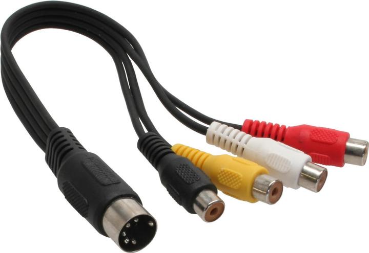 Actual product image InLine DIN 5 pol. — Composite Video (0.20 m, Cinch)