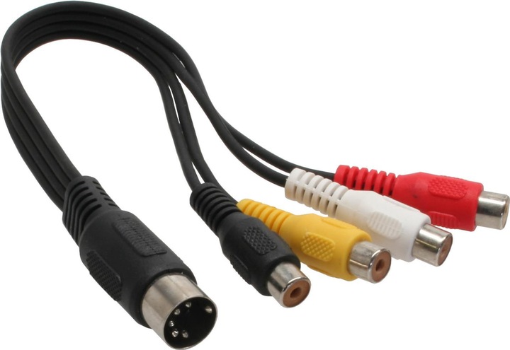 Produktbild InLine DIN 5 pol. — Composite Video (0.20 m, Cinch)
