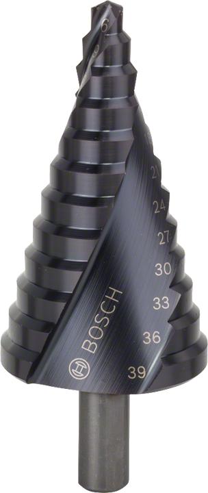 Produktbild Bosch Professional Zubehör Stufenbohrer HSS-AlTiN, 6 - 39 mm, 10 mm, 93,5, 12 Stufen (10 mm)