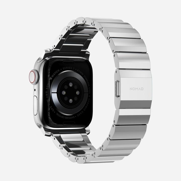 Image du produit Nomad Bande en acier inoxydable -terÃƒ¤sranneke, Apple Watch 41 / 40 /, hopea (41 mm, Acier inoxydable)