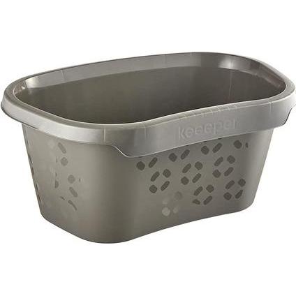 keeeper, Wäschekorb, Wäschewanne "tilda eco", Breite: 575 mm, grau Farbe: eco-grey, aus 100% Recyclingkunststoff