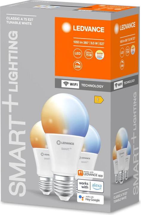 Produktbild Ledvance Smart+ Wifi Classic (E27, 1055 lm, 3 x)
