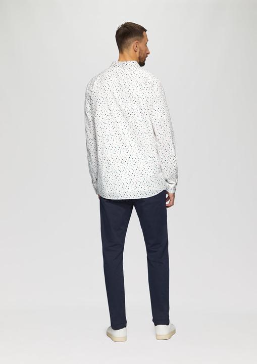 Immagine prodotto S.Oliver Hemd Slim Fit: Gemustertes Popeline-Hemd mit Kentkragen (XXL)