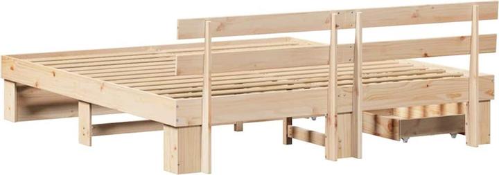 Actual product image vidaXL Holzbett (200 x 200 cm)
