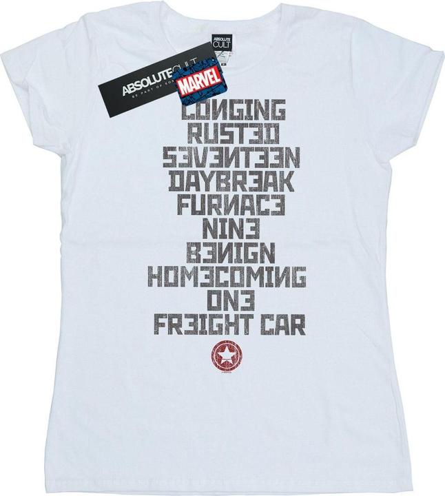 Actual product image Womens/Ladies Winter Soldier Trigger Words Cotton T-Shirt (M)