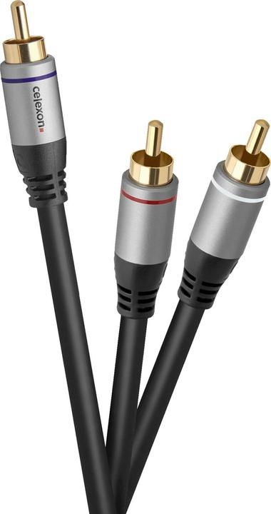 Produktbild Celexon Cinch auf 2x Cinch Audiokabel 5,0m - Professional Line (5 m, Cinch Kabel)