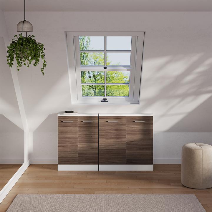 Produktbild Vichy Dachschrägenschrank Rion, Edelgrau/Weiss/Weiss, mit 2 Türen (46 x 46 x 81.60 cm)
