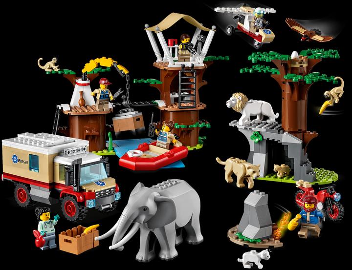 Produktbild LEGO Tierrettungscamp (60307, LEGO City, LEGO Seltene Sets)