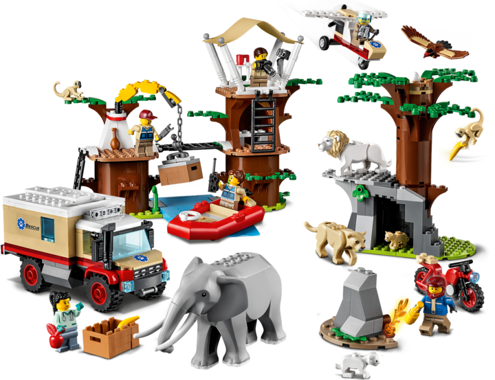 Produktbild LEGO Tierrettungscamp (60307, LEGO City, LEGO Seltene Sets)