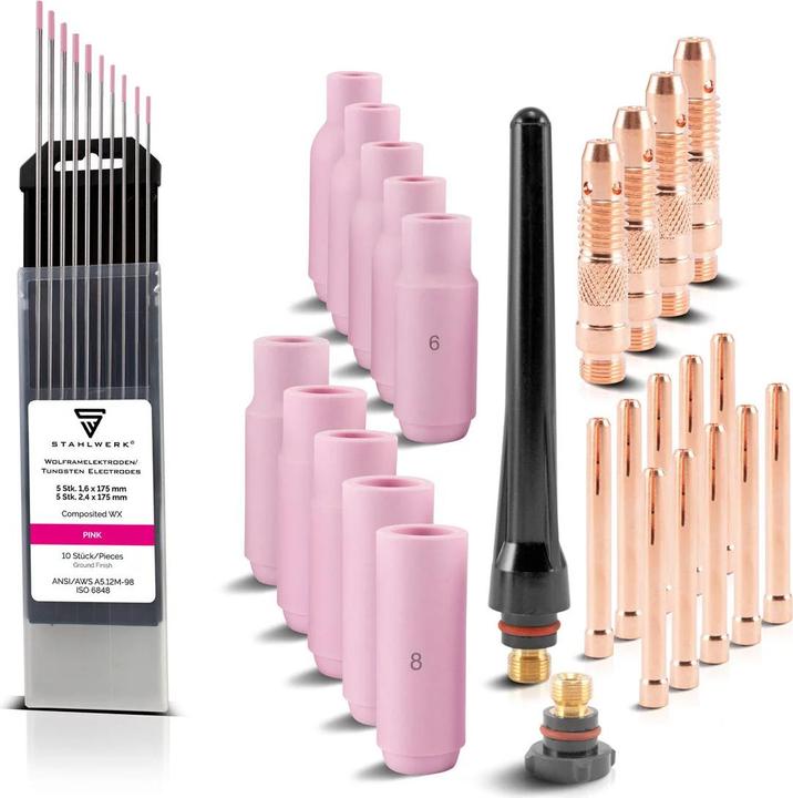 Produktbild Stahlwerk WP-26 WIG Schweisszubehör Set 36-teilig