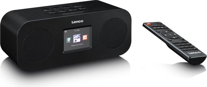 Image du produit Lenco Radio Internet stéréo DIR-121BK noir, DAB, FM, BT (DAB+ DAB, FM, Radio Internet, Bluetooth, WiFi)