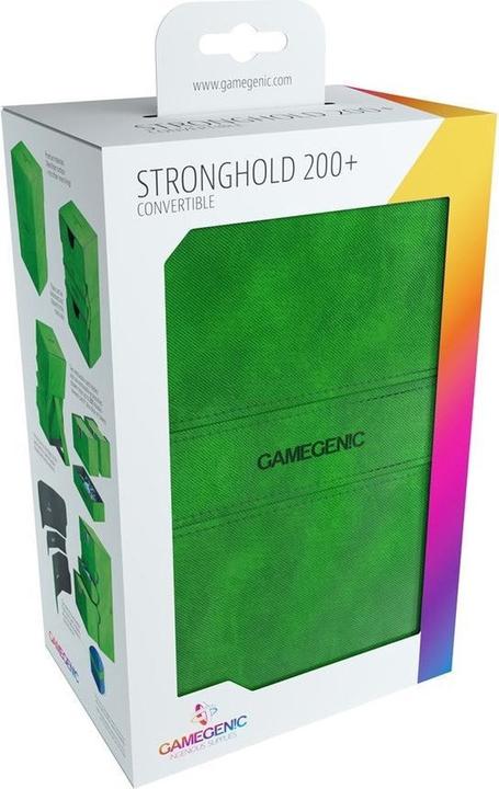 Gamegenic GGS20029ML - Stronghold 200+ Cards, Convertible, Green (Deck)