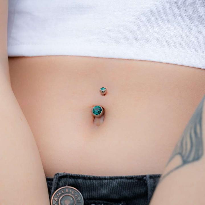 Produktbild Bijouteria Bauchpiercing (Titan, Kristall)