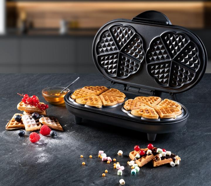 Immagine prodotto Bestron Macchina per waffle doppia, nera