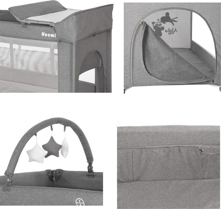 Actual product image Lorelli Travel cot Noemi 2 levels (60 x 120 cm)
