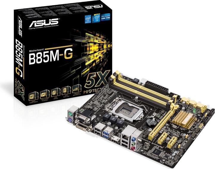 Produktbild ASUS B85m-G (LGA 1150, Intel B85, mATX)