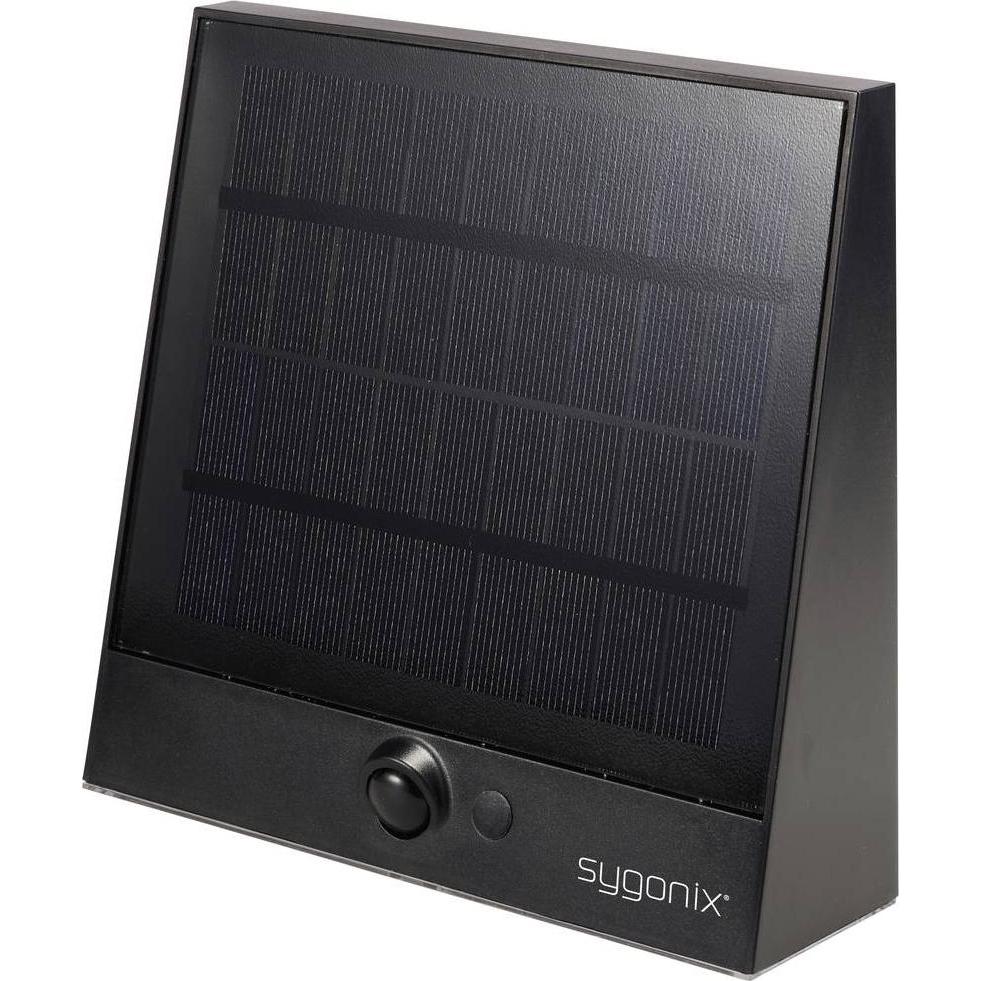 Sygonix, Gartenbeleuchtung, SY-5801970 Solar-Wandstrahler mit Bewegungsmelder Neutralweiss Anthra (1000 lm, IP54)