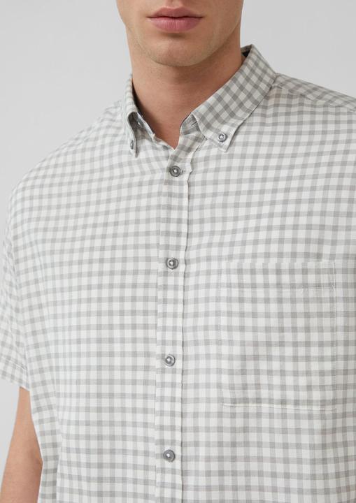 Actual product image S.Oliver Hemd Regular Fit: Kariertes Kurzarmhemds aus Viskosemix (L)