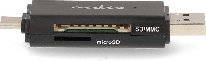 Produktbild Nedis Kartenleser | microSD (TF) / microSDHC (TF) / microSDXC (TF) / SD / SDHC / SDXC | USB 3.2 Gen1 (USB-C 3.2 Gen 1)