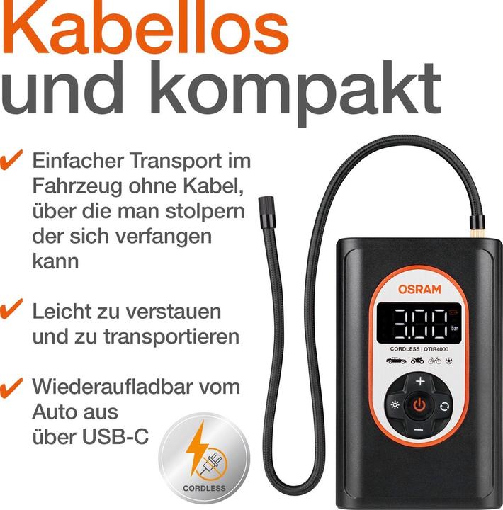 Produktbild Osram Tyreinflate 4000 (8.30 Bar)
