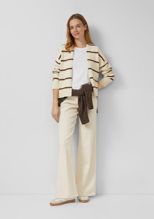 Produktbild s.Oliver Strickjacke Gestreifter Cardigan aus Baumwollmix (48)