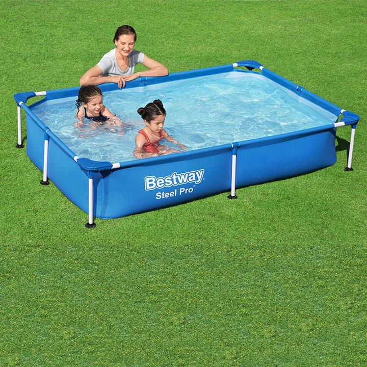 Actual product image Bestway Steel Pro Frame Pool (221 x 150 x 43 cm)
