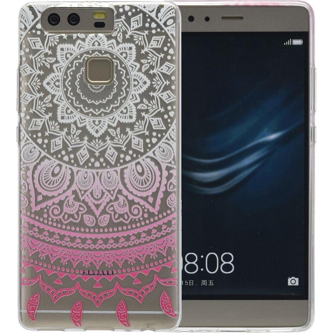König Design Henna Cover für Huawei P10 Lite Case Schutz Hülle Silikon Bumper Sonne Weiss Neu (Huawei P10 Lite), Smartph...