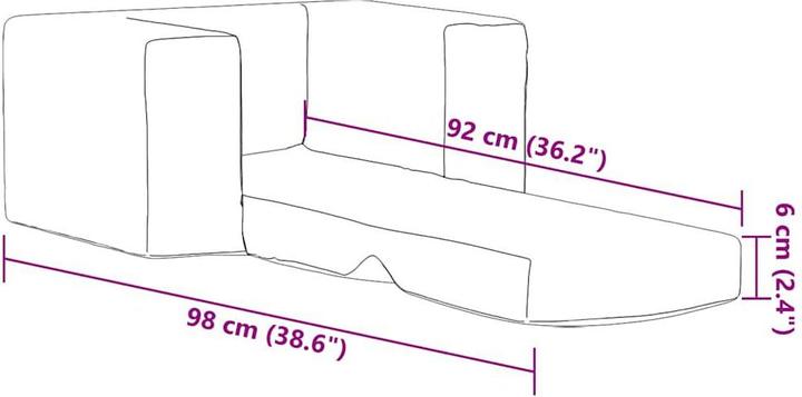 Immagine prodotto vidaXL Divano letto per bambini Grigio chiaro Morbido peluche