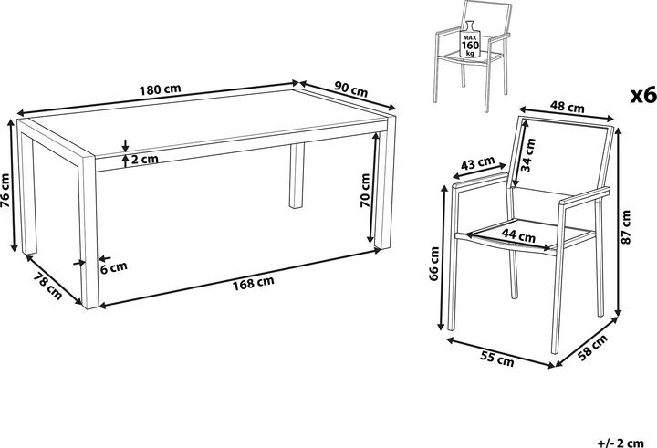 Produktbild Beliani Grosseto (180 cm)