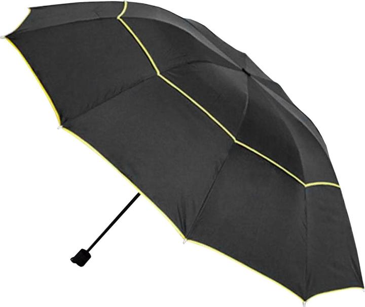 Image du produit JTI Parapluie, Compact - 130 cm - Noir / Jaune