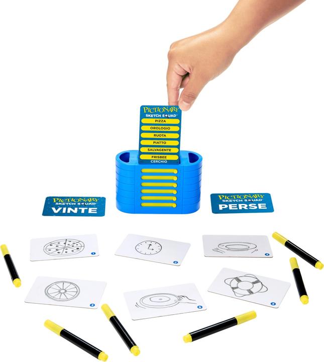 Actual product image Mattel Pictionary Sketch Squad (Italian, 2 - 6 Players)