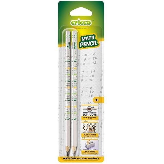 Teka, Matite, Dreieckiger Bleistift Multiplikationstabelle HB 2 Stk. CRICCO (HB, 2x)