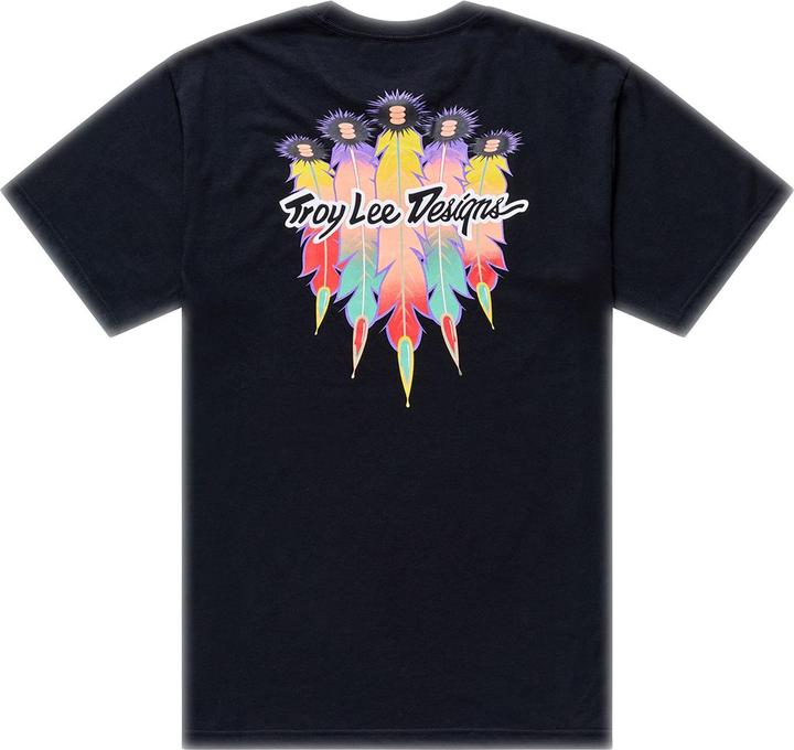 Actual product image Troy Lee Designs T-Shirt, Feather, black/black, S (S)
