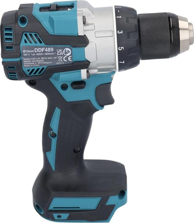 Actual product image Makita DDF 489 ZJ Cordless drill driver 18 V 73 Nm Brushless Solo + Makpac - without battery, without (Rechargeable battery operated)