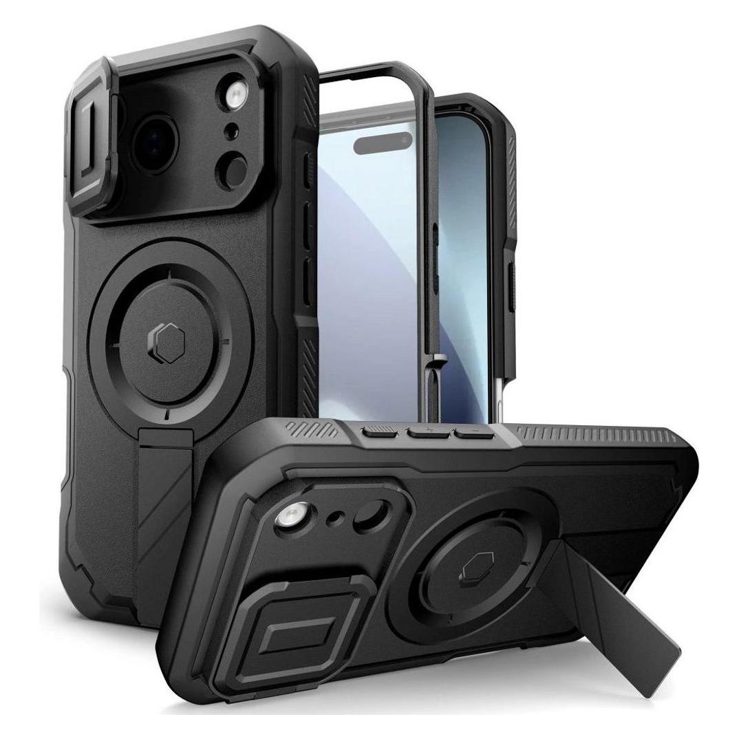 Tech-Protect Kevlar MagSafe Hülle Für IPhone 17 Pro - Schwarz (Apple IPhone 17 Pro), Smartphone Hülle, Schwarz