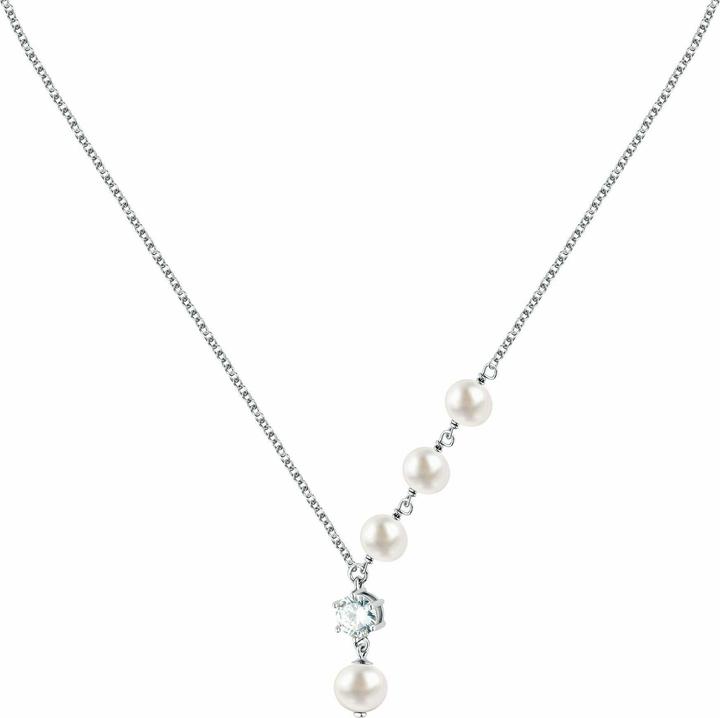 Morellato - Elegant necklace with real pearls and zircon Perla SXU55 (Silber 925)