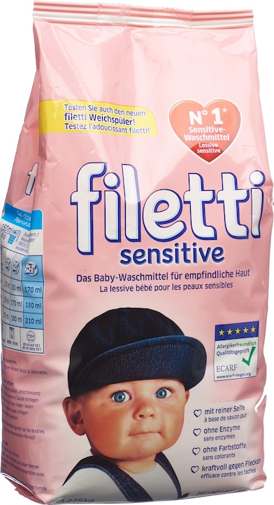 Filetti Sensitive (20 Washing cycles, Powder)