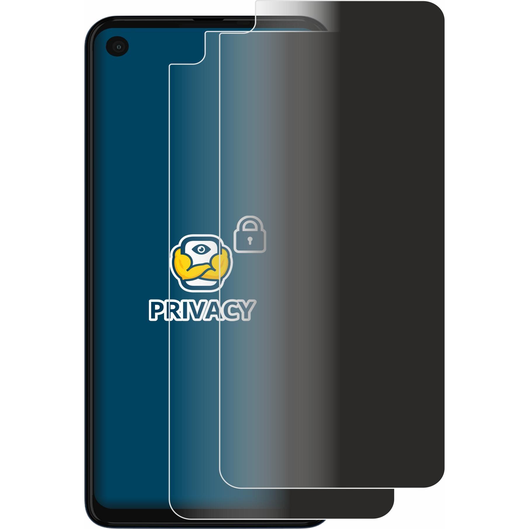 Thumbnail - BROTECT Sichtschutzfolie Anti-Spy Privacy Folie Blaulicht-Schutz (2 Stück, Motorola One Vision), Smartphone Schutzfolie,...