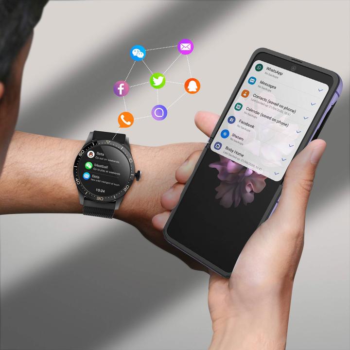 Actual product image Forever Smartwatch ICON v2 AW-110 black (44 mm)
