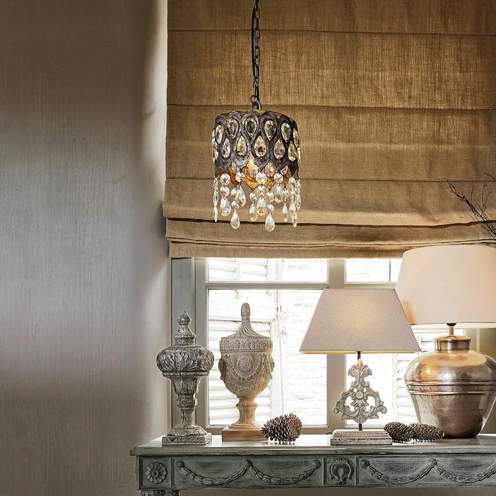 Image du produit Loberon Lampe à suspendre Charron gris antique/clair (E14)