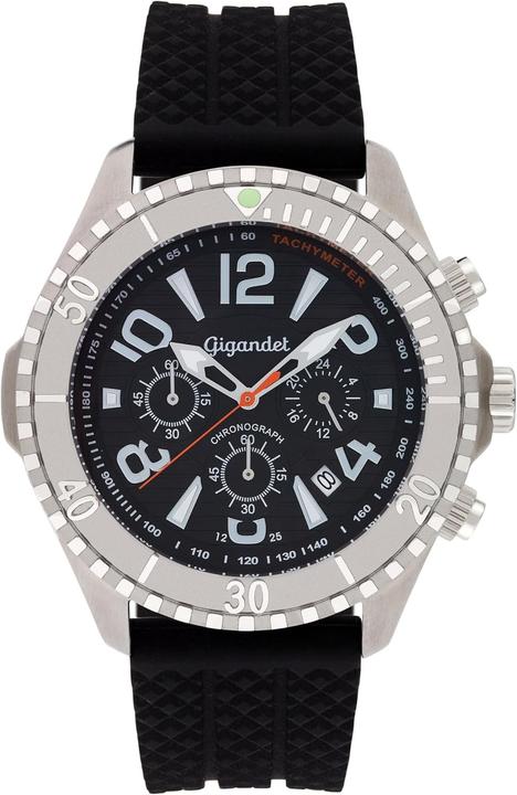 Actual product image Gigandet Analog Dive Chronograph with Date Function and Stopwatch (Analogue wristwatch, Chronograph, Diving watch)