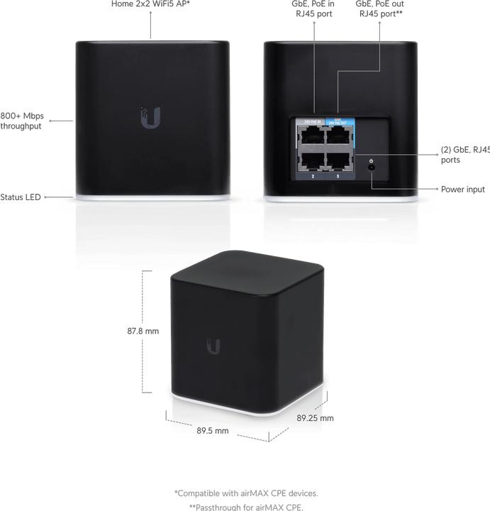 Immagine prodotto Ubiquiti AirCube (867 Mbit/s)
